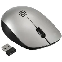 Мышь Oklick 695MW (черный/серебристый) фото 2